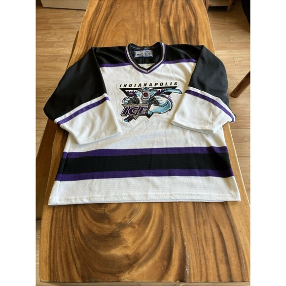 Vintage Indianapolis Ice Bauer Hockey Jersey  Size Small - Picture 15 of 15
